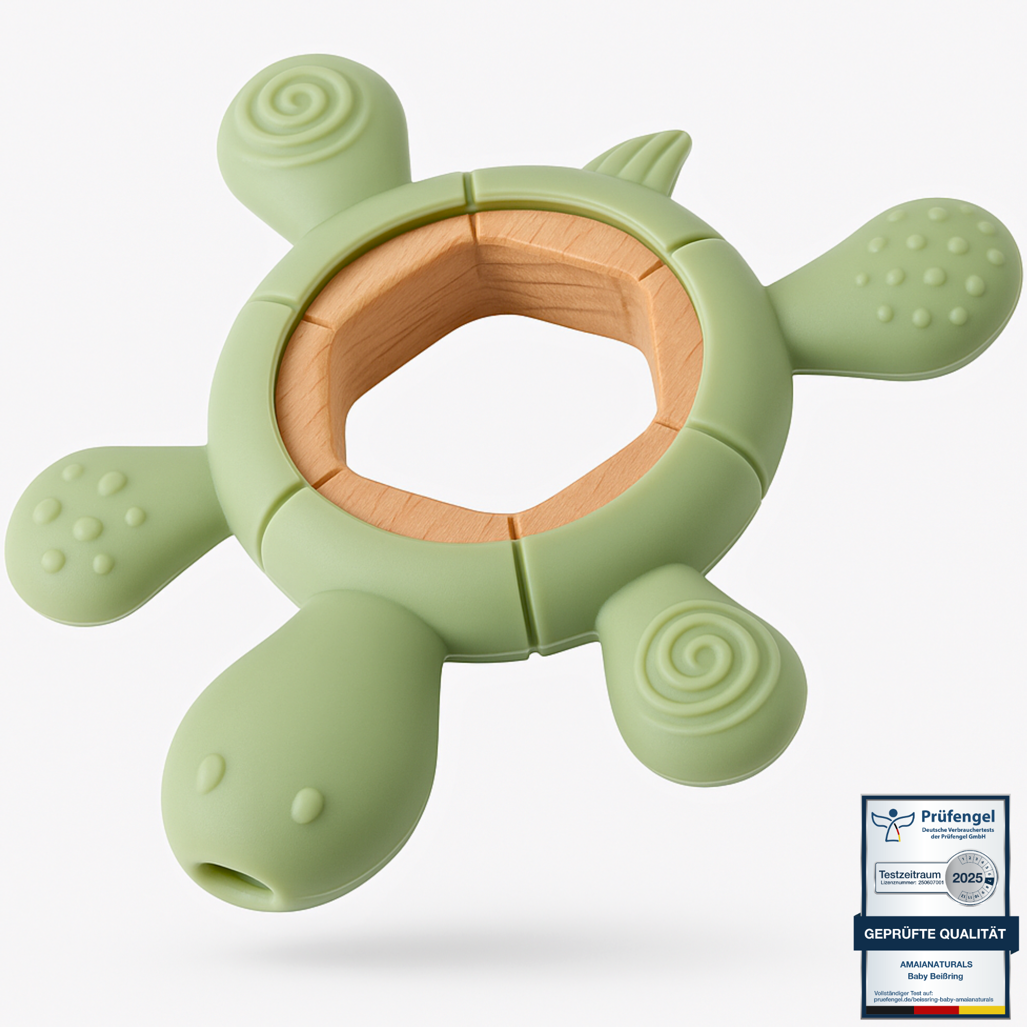 Beißring Baby Schildkröte grün
